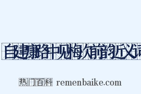 自建康路中见梅次前韵近义词是什么意思的图片